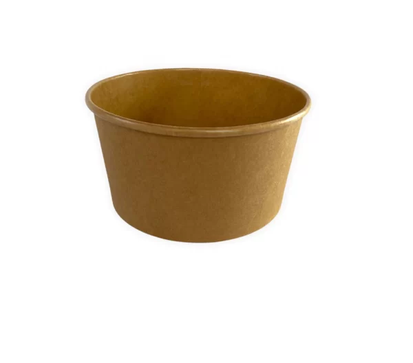 Bowl Kraft 25 oz (750 ml) con tapa PET - Image 2